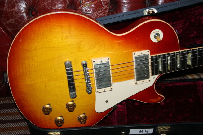 Gibson 2011 R8 LPR8 Les Paul Reissue Washed Cherry Burst VOS - Image 4