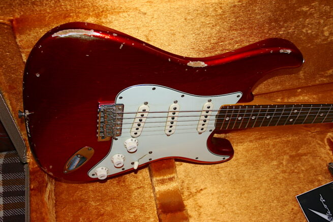 Fender Custom Shop '63 Relic Stratocaster Candy Apple red - Image 4