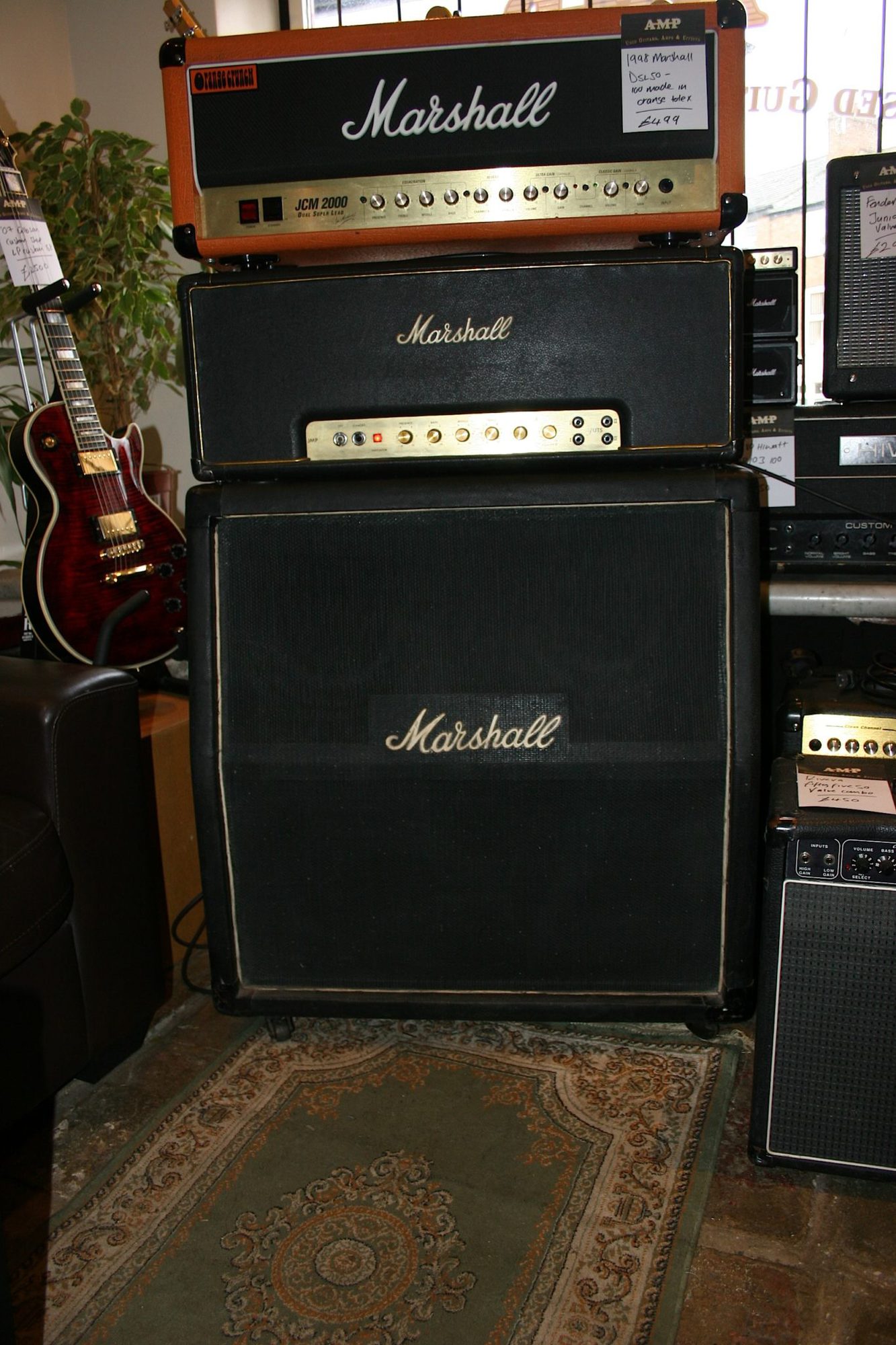 Marshall 1974 100w Superlead Head & 4x12 Cab - Amp Guitars, Macclesfield